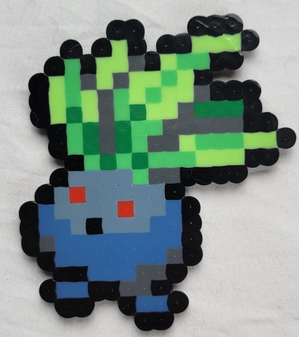 Oddish Menu Icon Pokemon Perler Bead Pixel Art